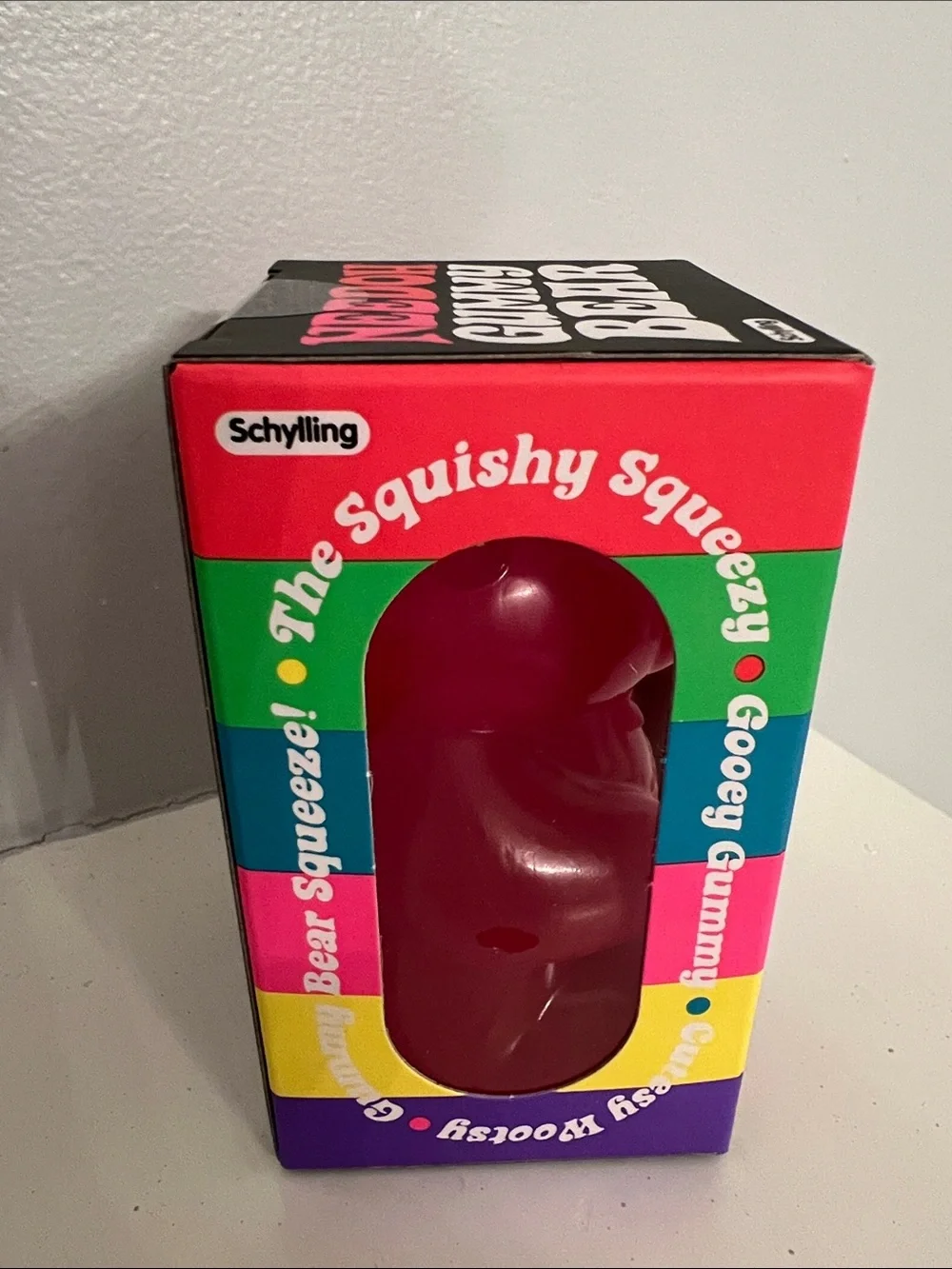 NeeDoh Gummy Bear Stress Toy - Bright Pink